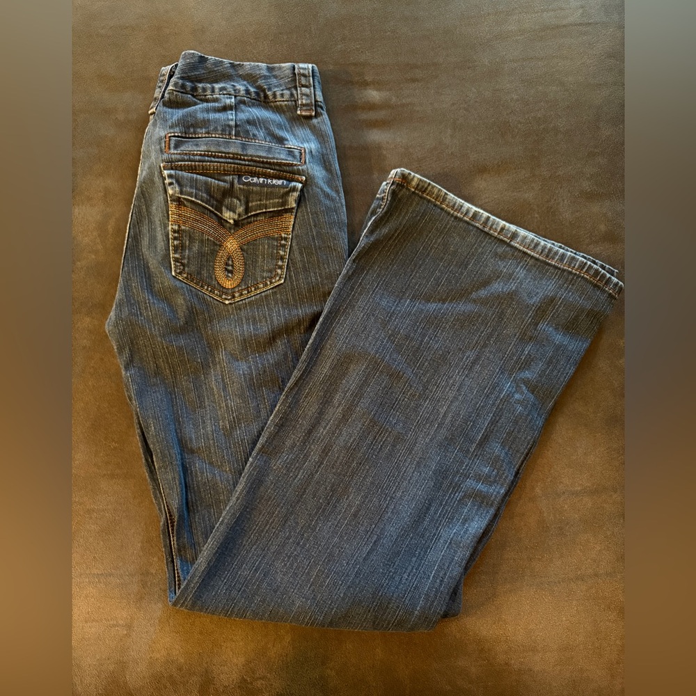 Calvin Klein Dark Blue Boot Cut Jeans